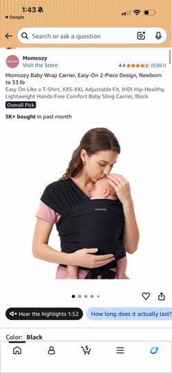 momcozy wrap carrier