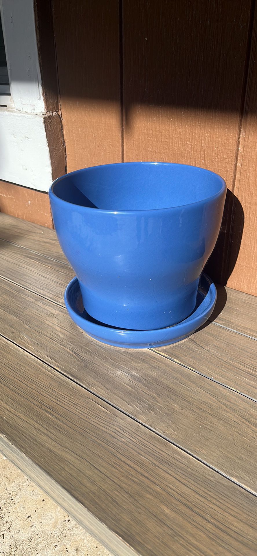Ceramic Planter Pot With Saucer 