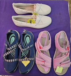 3 Pairs Size 11W New/Nearly New Women's Shoes