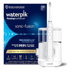 Waterpik Sonic-Fusion 2.0 Professional Flossing Electric Toothbrush with Water Flosser Combo In One,