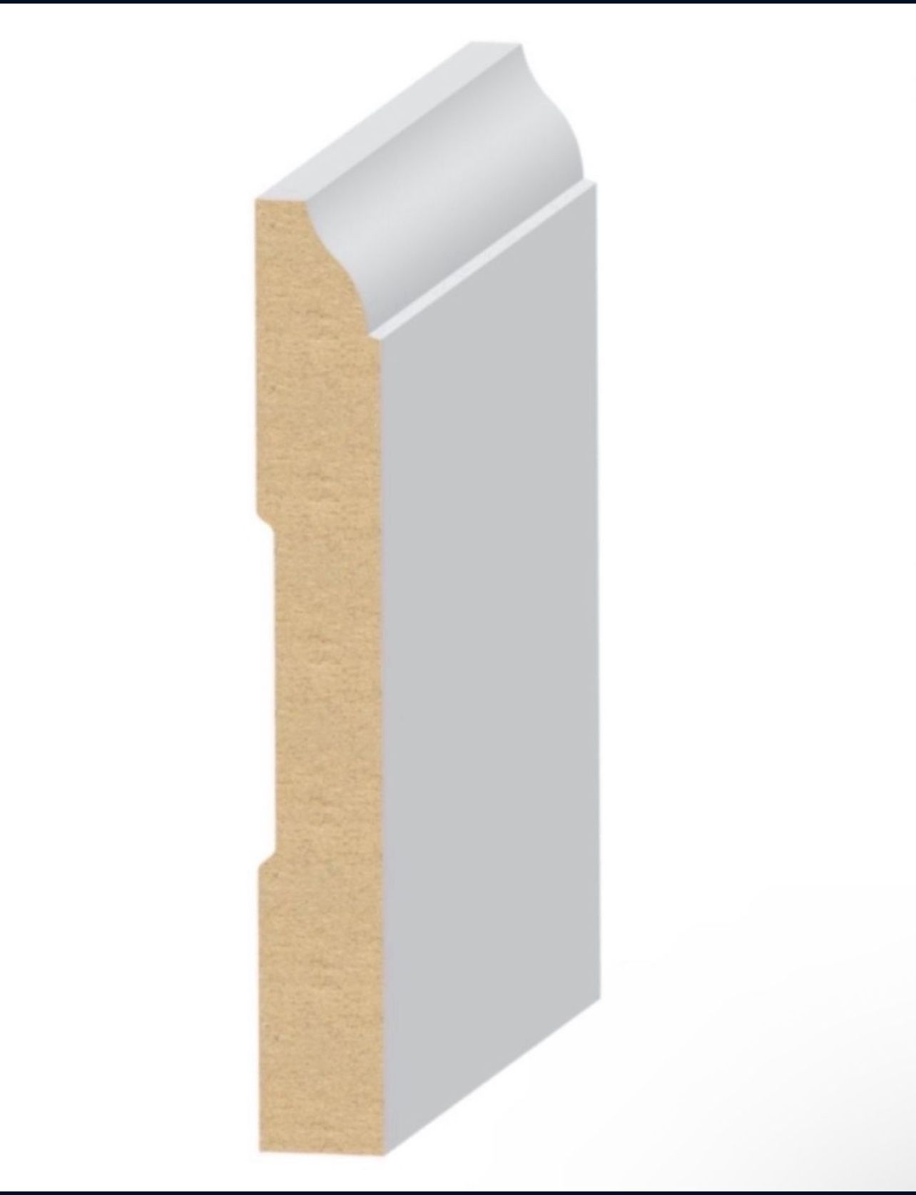 Base Board Molding 3 1/4 Inch X 16 Feet (2 Pcs)