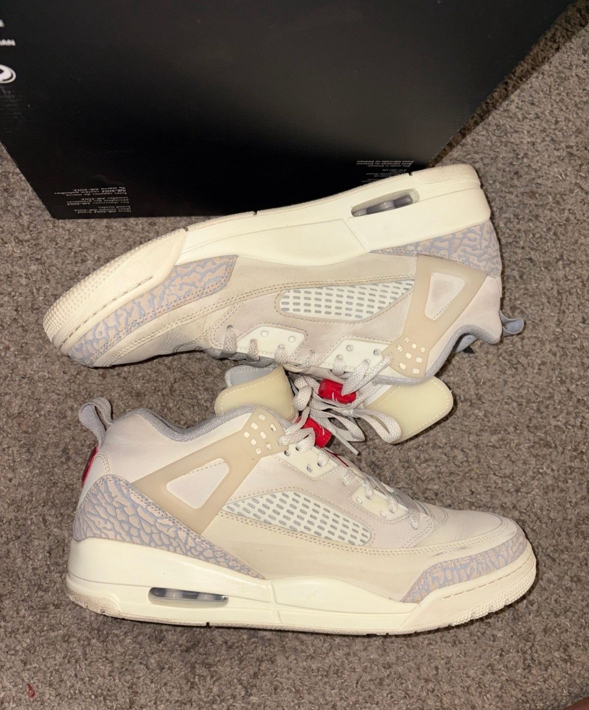 Nike Air Jordan Spizike Low 'Coconut Milk' Sneakers FQ1759-100 Men's Size 11.5