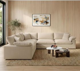 NEW Large Beige Modular Sectional Sofa