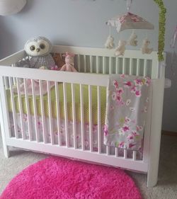 Crib and changing table