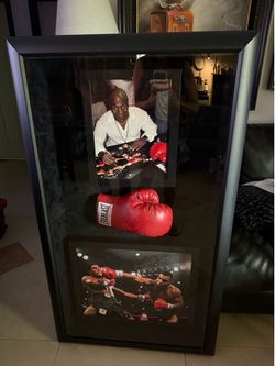 Mike Tyson Memorabilia Autograph Shadowbox