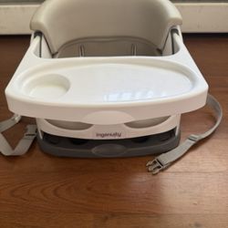 Ingenuity Baby Base 2-in-1 Seat - Slate - Booster Feeding Seat 