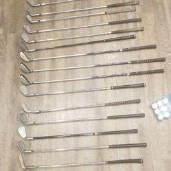 18 Golf Clubs, Bag, & Misc
.