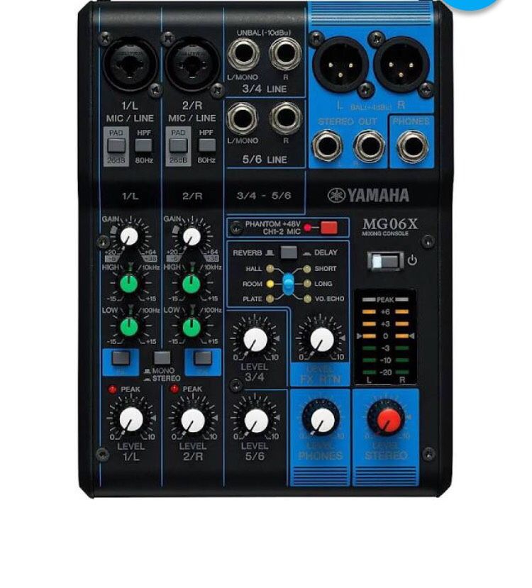 BRAND NEW Yamaha MG06X 6-Channel Mixer