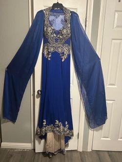 Gala gown, evening gown, prom dress, wedding guest dress.