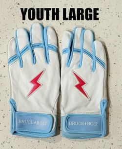 BRAND NEW BRUCE BOLT HAPP SERIES YOUTH LARGE BATTING GLOVES