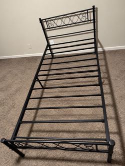 Black Metal Twin Bed Frame