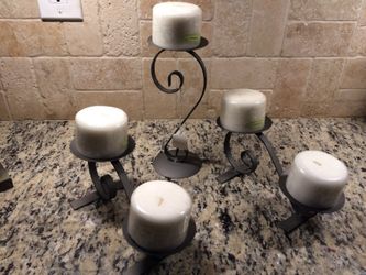 Metal candle holders