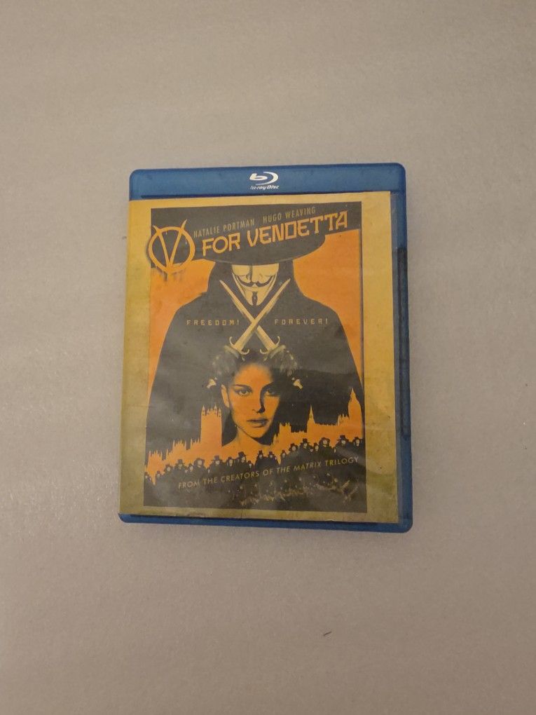 V For Vendeta Blu-ray DvD