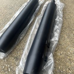Black Harley Stock Pipes 