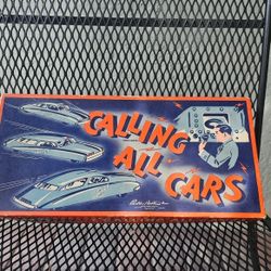 Vintage Calling All Cars Parker Brothers Vintage Board Game 
