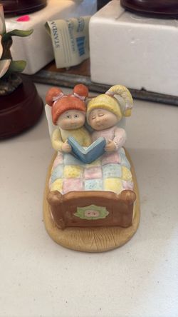 Vintage 1984 Cabbage Patch Kids Bedtime Story Porcelain Figurine Xavier Roberts