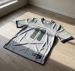 Jaxon Smith-Njigba (JSN) M Nike Wolf Gray 2025 Rivalries Collection Game Jersey