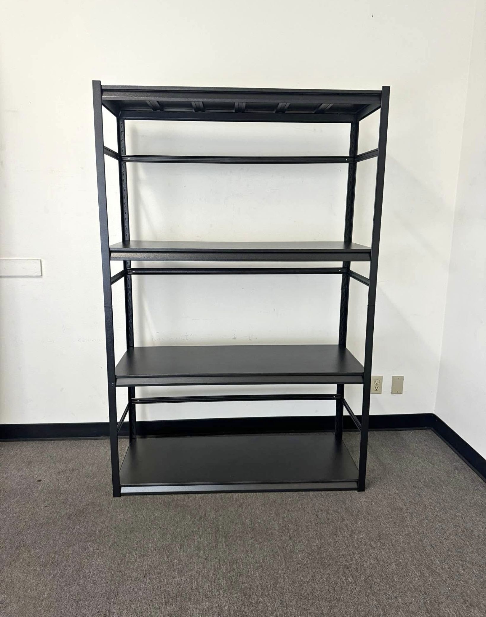 New 4 Tiers Metal Shelves 72”x48”x18” Heavy Duty 2500 Lbs Cap Garage Storage Shelf Rack