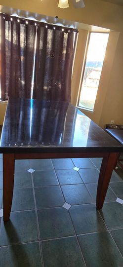 Rectangular Marble Top Dining Table