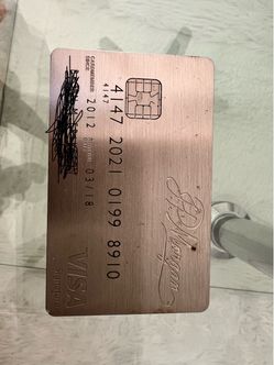 JP Morgan palladium credit card