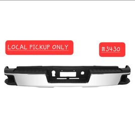 ➿️ Chrome Rear Bumper 2015-2019 Sierra Silverado 2500HD 3500HD No Sensor Hole👈 #3430