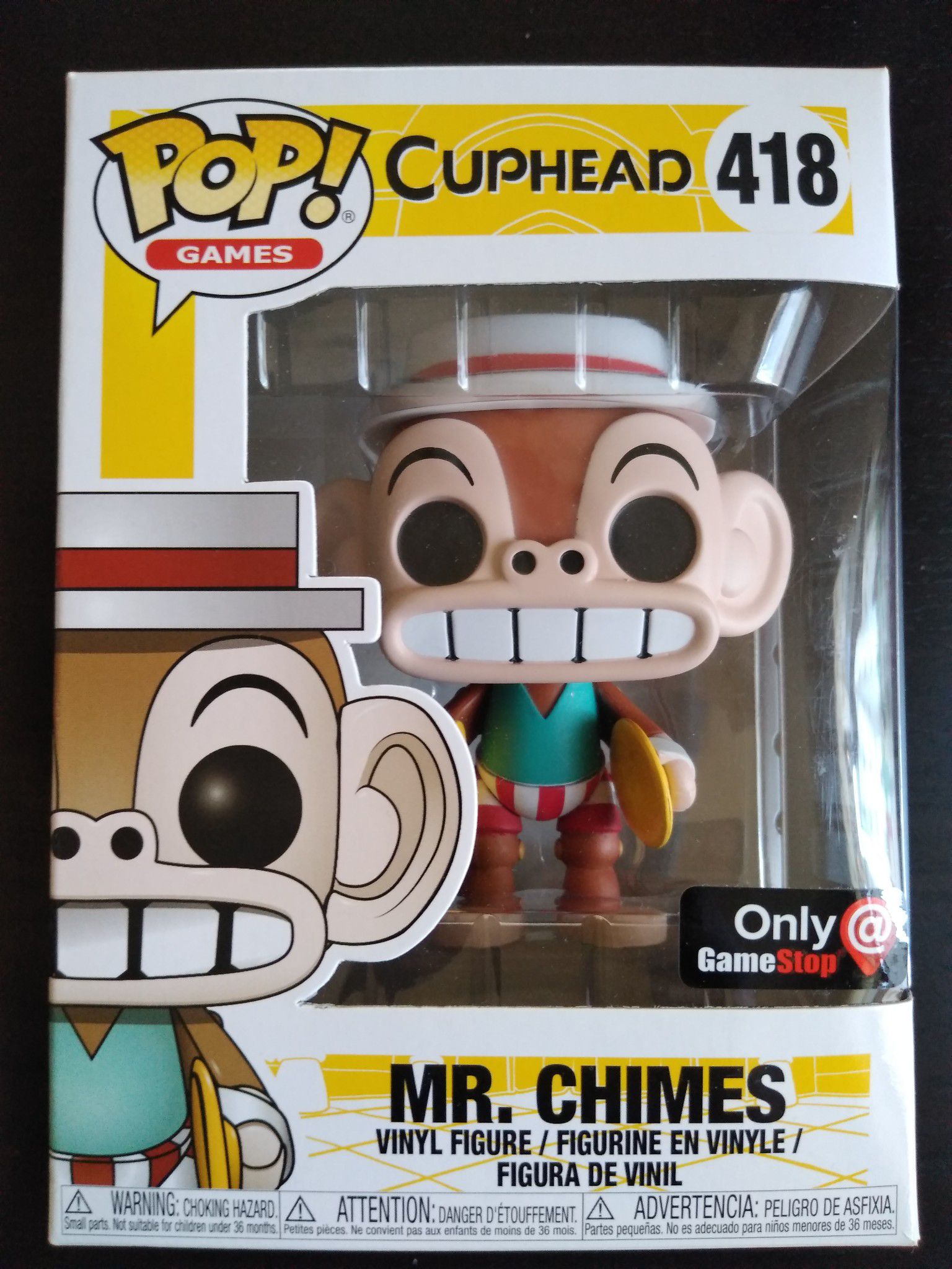Cuphead Mr. Chimes Funko pop