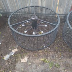 Two Artists Made Wagon Wheel Chandeliers One Of A Kind