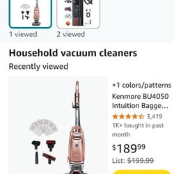 Brand new Kenmore Intuition Vacuum Cleaner 