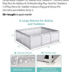 Large Baby Playpen for Babies and Toddlers