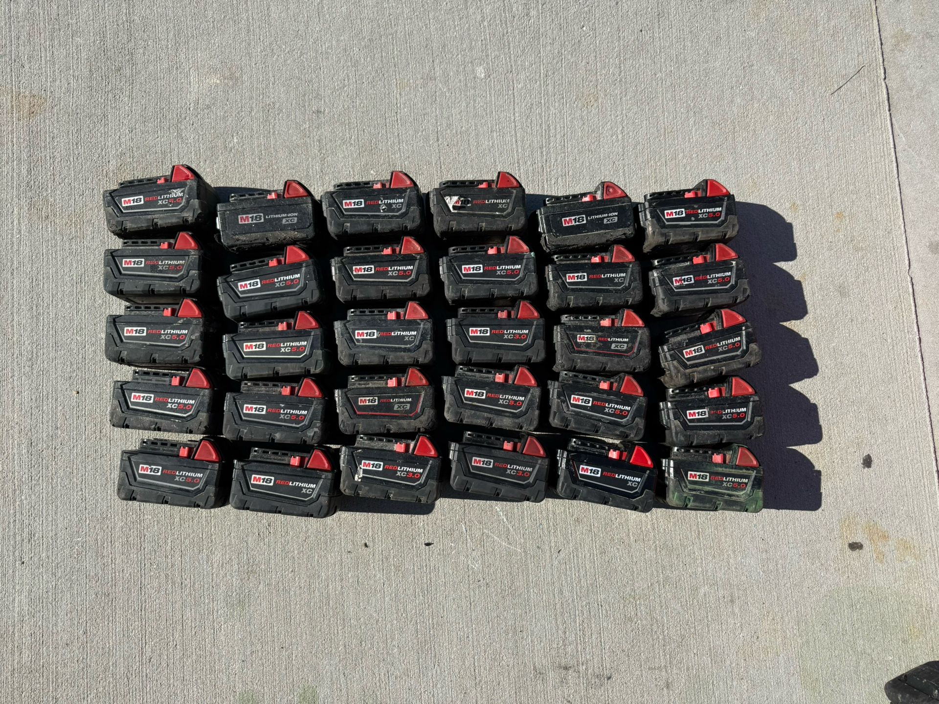 Milwaukee m18 batteries good condition, you can pickup as much as you want $45 each