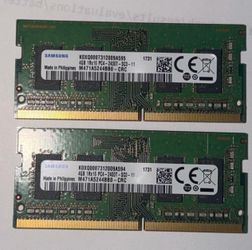8 GB  2X4GB 1RX16 PC4-2400T