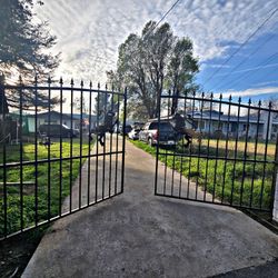 New Iron Driveway Gate