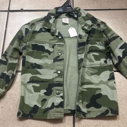 Boys Clothes Size 5t Camouflage Jean Jacket 