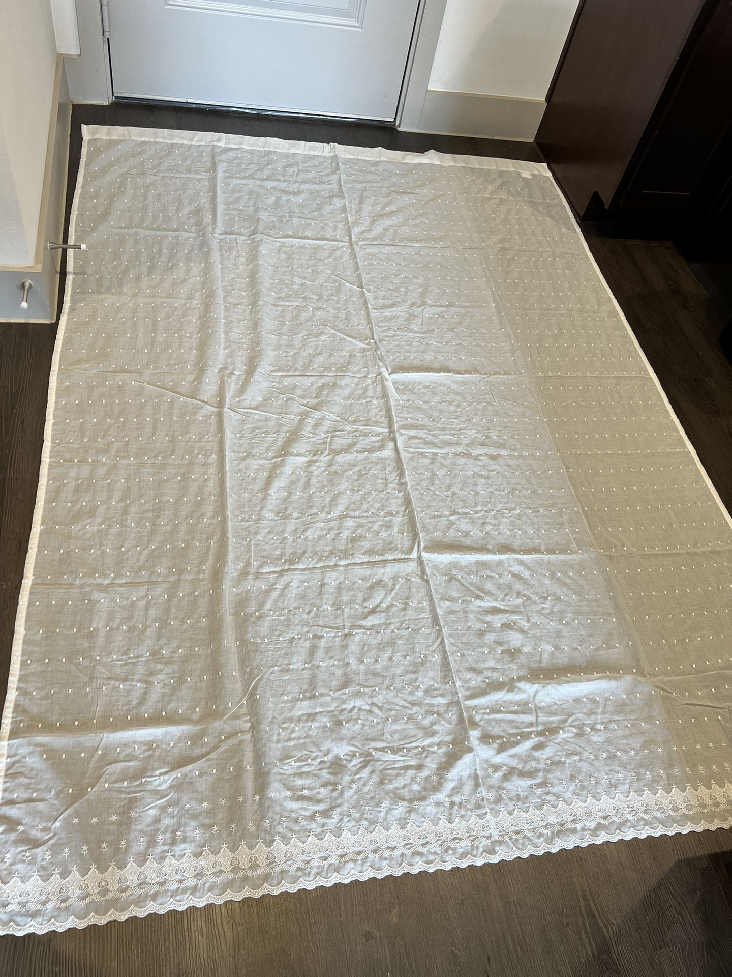 Curtains - White Dotted Pattern