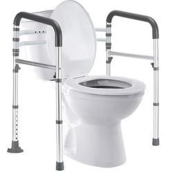 New Lianjindun Toilet Safety Rails, Adjustable Toilet Frame for Adults, Retail $56.98