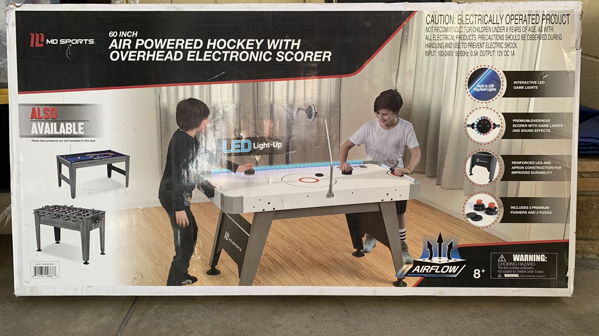 MD Sports 60" Air Powered Hockey Table