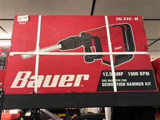 Bauer 12.5 Amp SDS Max Type Pro Demolition Hammer Kit for Sale