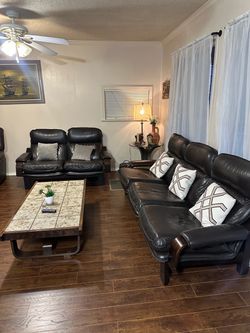 Leather Living Room Set