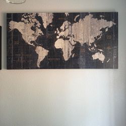 Map Of The World Large Canvas