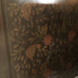 Hand-painted Wooden full-sized Headboard