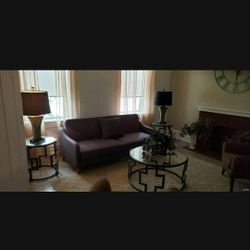 Unique Bronze High End Matching Coffee Table With 2 Matching End Tables...Gift Yourself 