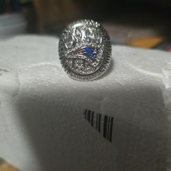 SIZE 11 NEW ENGLAND PATRIOTS CHAMPIONSHIP RING TOM BRADY  STAINLESS STEEL 
