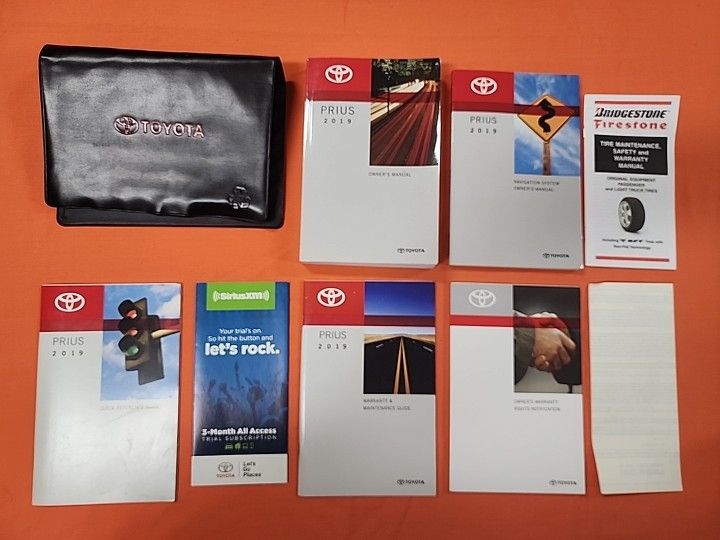 2019 Toyota Prius Owners Manual - Complete Set