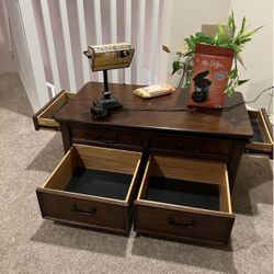 Wood Heavy Coffee Table 