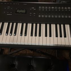 Alesis Qs8 With Skb Keyboard Case With Wheels,wick lok Stand, Keyboard Cover,Roland bench