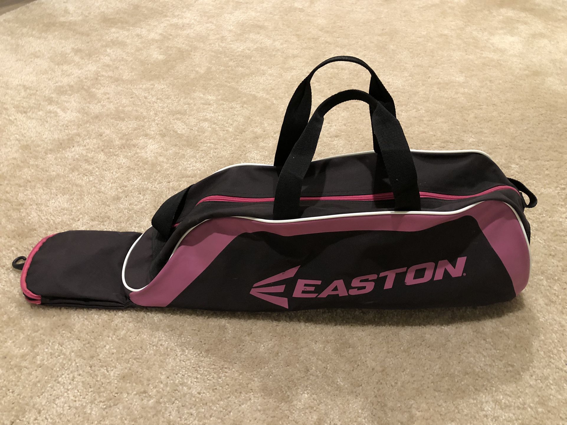 Easton Softball Bag / Baseball Bag (Black & Pink) - Holds All Yor Gear (Bats, Gloves, Balls, Shoes)