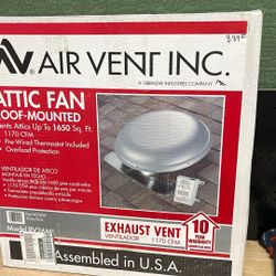 Air Vent 1170 CFM Gray Power Roof Mount Attic Ventilator