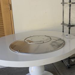 White Round Dining Table 