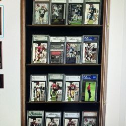 High-end Trading Card Display Case / Wall Cabinet - Baseball, Basketball, Football, Pokémon, PSA, SGC, Beckett