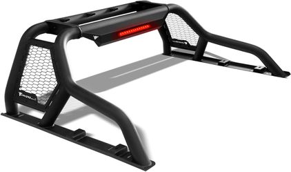 ARMORDILLO CR1 Roll Bar Style Chase Rack for Mid Size Trucks|w/LED 3rd Brake Light|Compatible 05-24 Tacoma|15-24 Colorado/Canyon|19-23 Ranger|05-24 Fr
